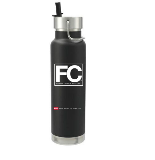 FC-Branded Steel Water Bottle